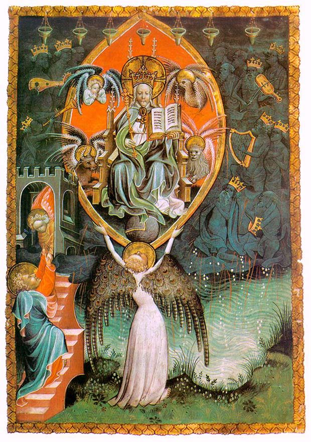 unknow artist Vision of the Throne of the Lord